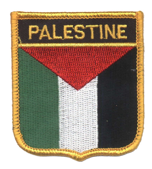 PALESTINE medium flag shield souvenir embroidered patch