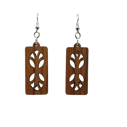 Wholesale Wood Earrings - Cutout Branches or Tree Earrings - Dangle Earrings - CA Souvenir Keepsake