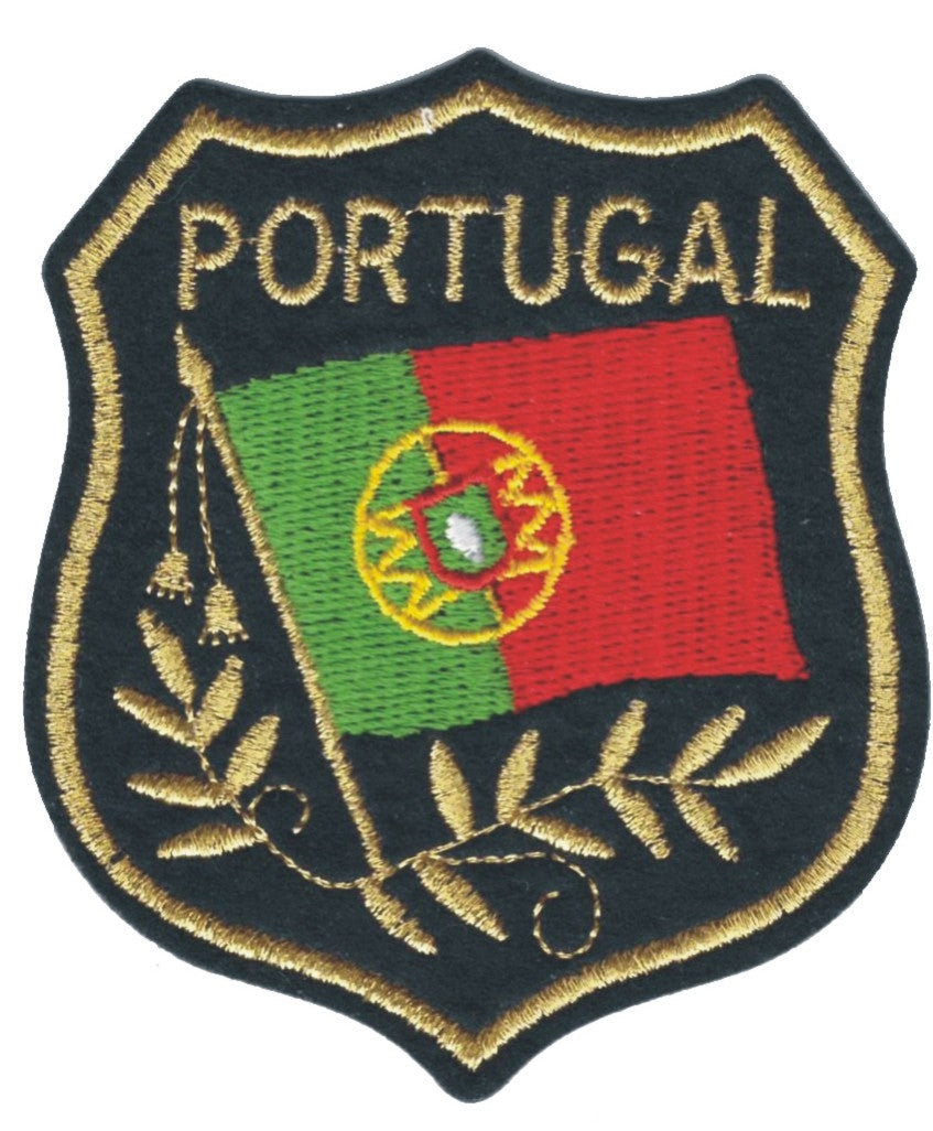 PORTUGAL mylar shield uniform or souvenir embroidered patch