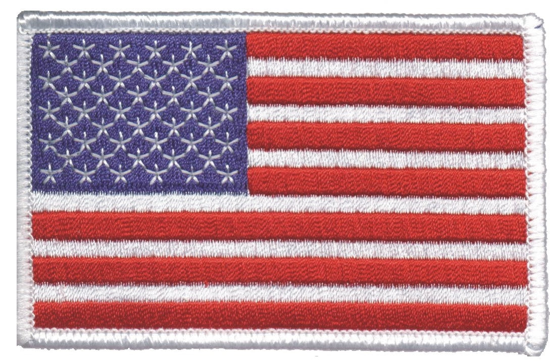 US flag embroidered patch for uniform or souvenir