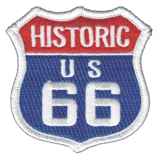 HISTORIC US 66 souvenir embroidered patch, ROUTE 66