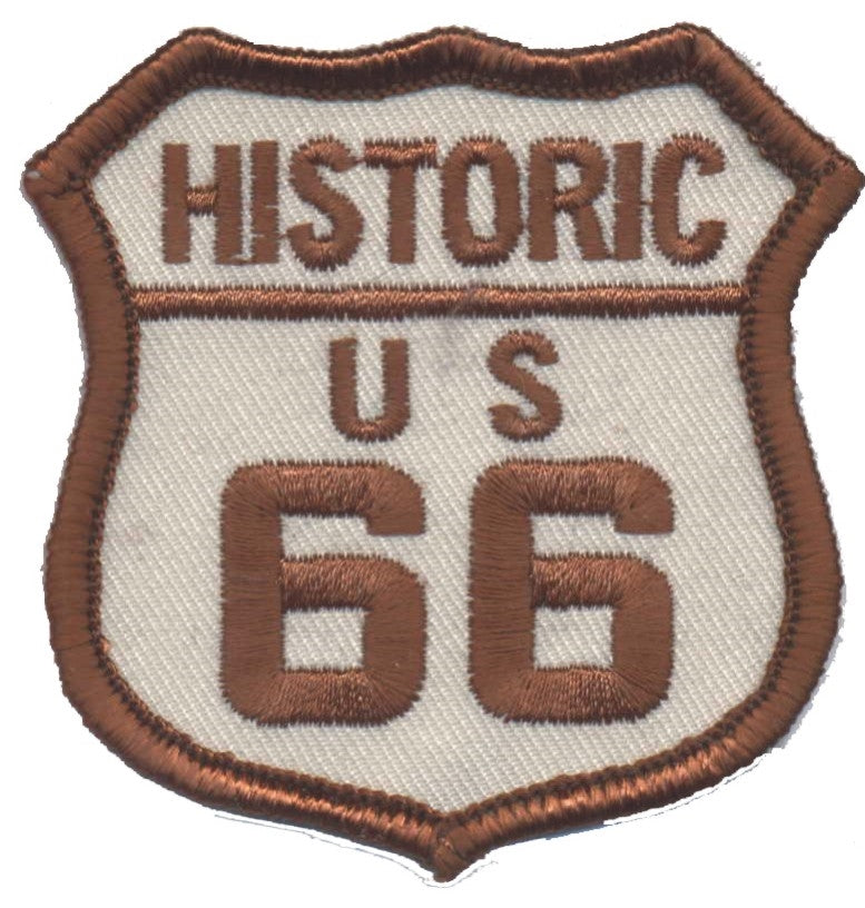 HISTORIC US 66 souvenir embroidered patch, ROUTE 66