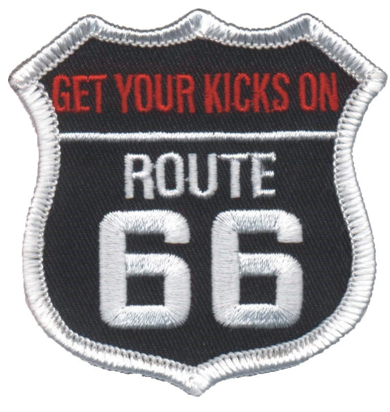 GET YOUR KICKS ON RT 66 souvenir embroidered patch