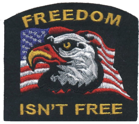 FREEDOM ISN'T FREE souvenir embroidered patch