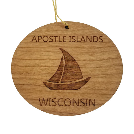 Wholesale Apostle Islands Wisconsin Ornament - Handmade In the USA Wood