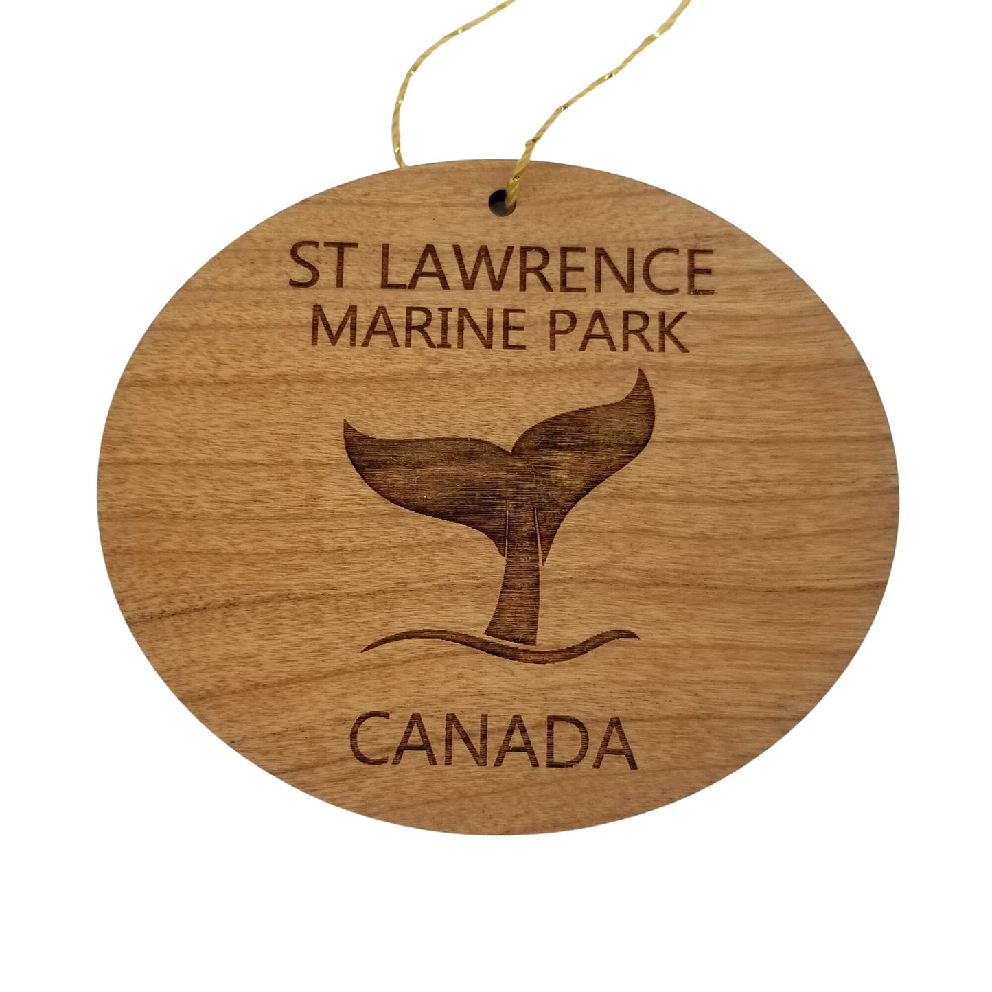 Wholesale St Lawrence Marine Park Canada Ornament - Handmade Wood Souvenir