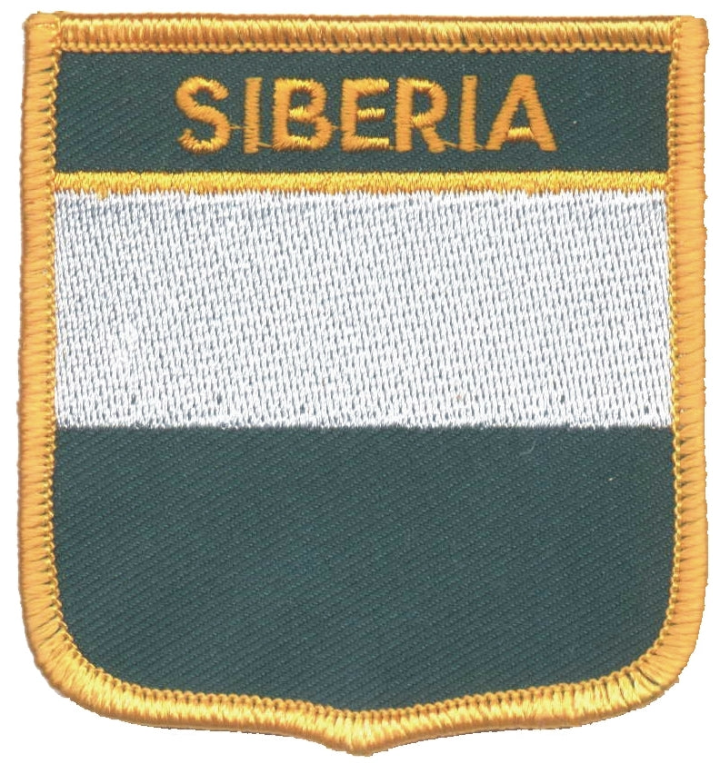 SIBERIA medium flag shield souvenir embroidered patch