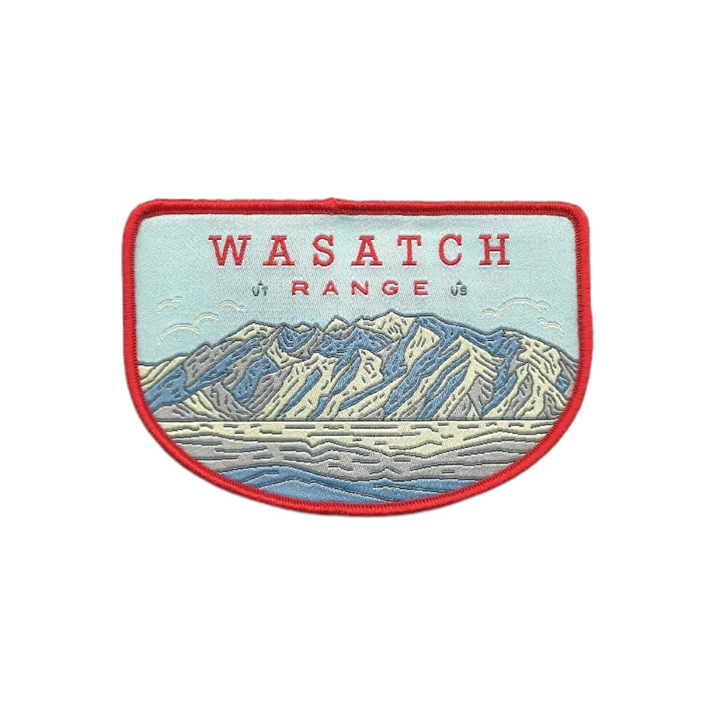 Utah Patch – UT Wasatch Range - Travel Patch – Souvenir Patch 3.8" Iron On Sew On Embellishment Applique