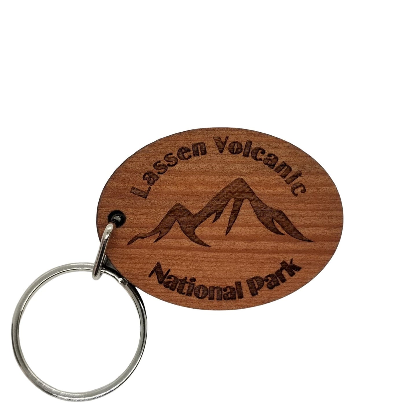 Wholesale Lassen Volcanic National Park Keychain Mt Lassen Mountains Wood Keyring California Souvenir