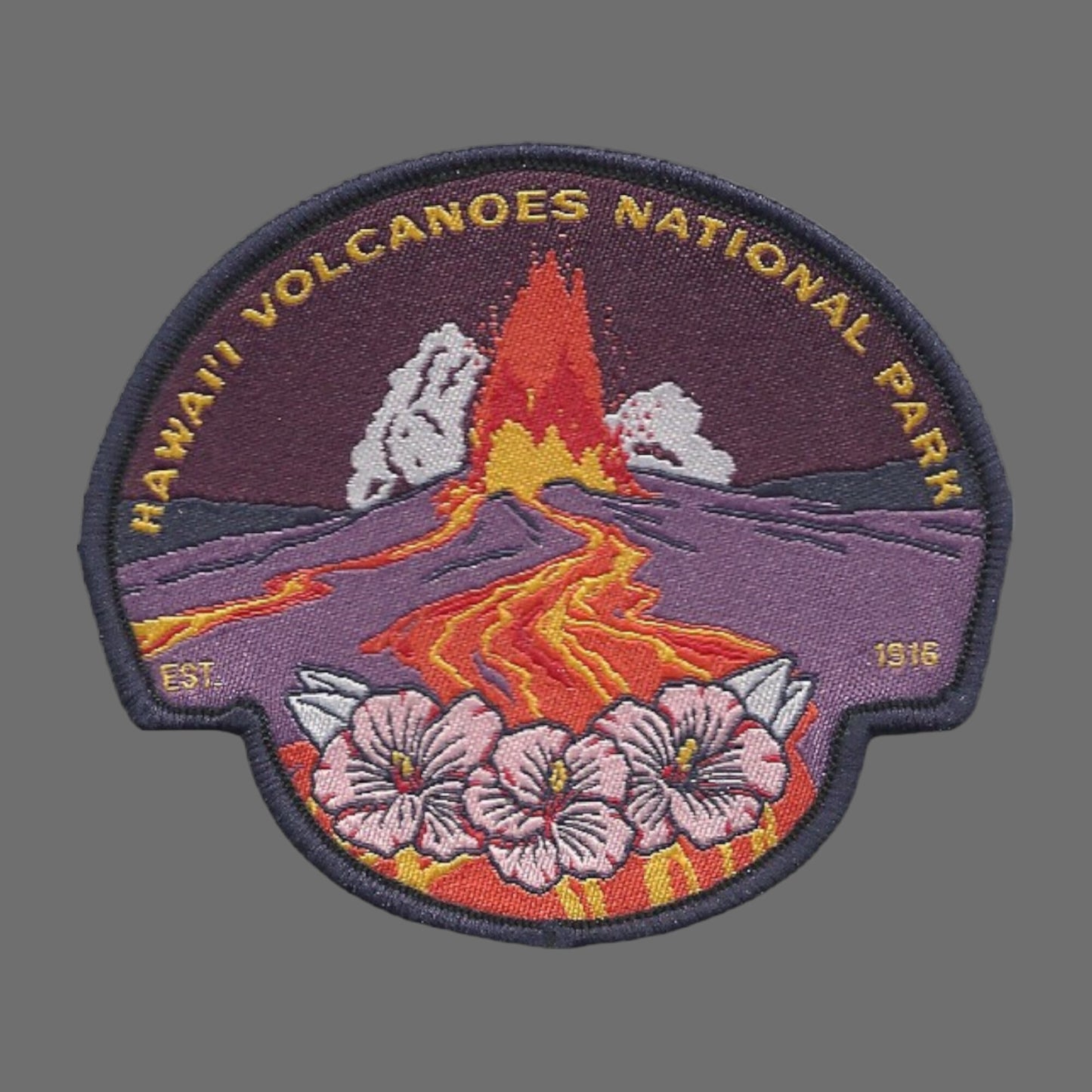 Hawaii Patch – Hawaii Volcanoes National Park - Travel Patch – Souvenir Patch 3.2" Iron On Sew On Embellishment Applique