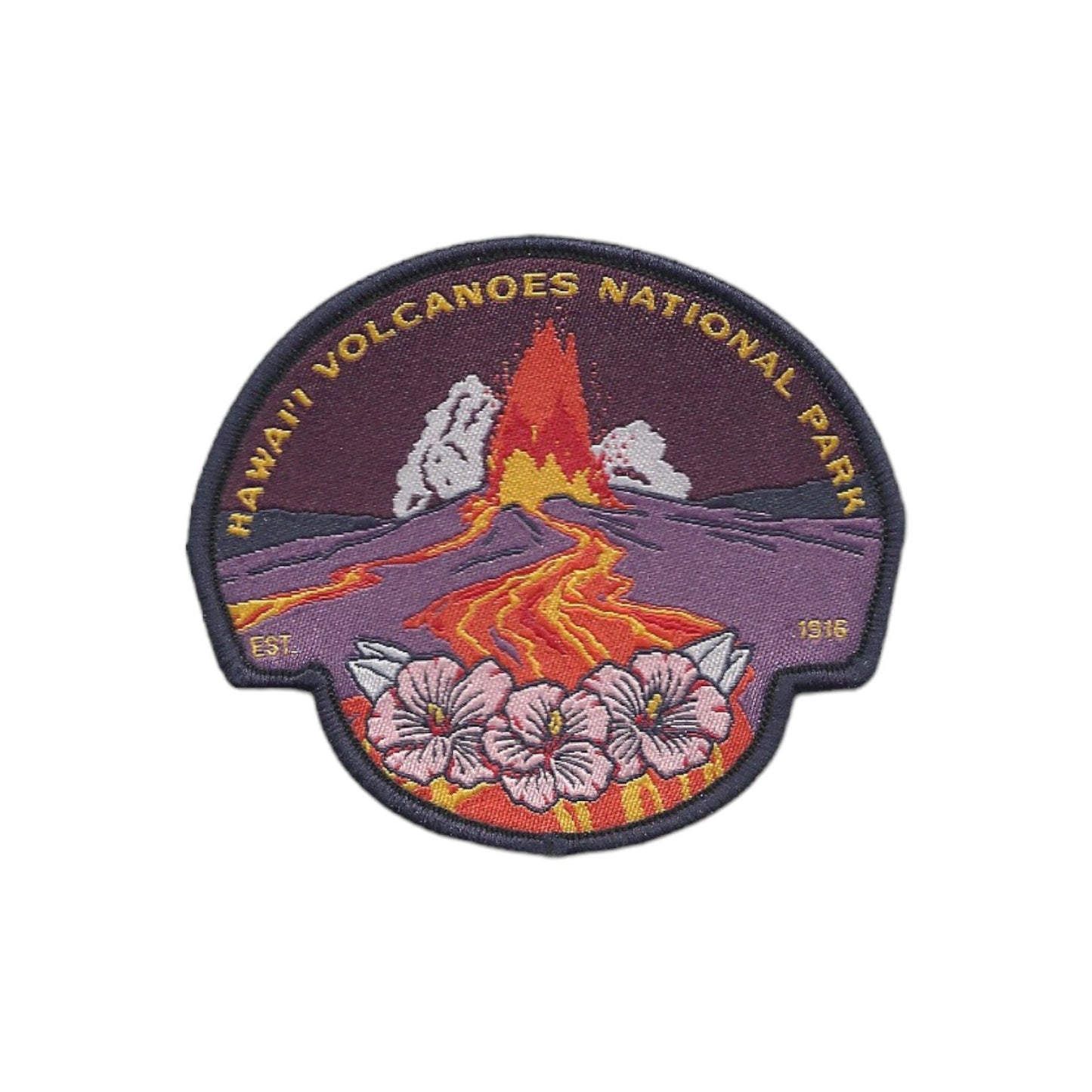 Hawaii Patch – Hawaii Volcanoes National Park - Travel Patch – Souvenir Patch 3.2" Iron On Sew On Embellishment Applique