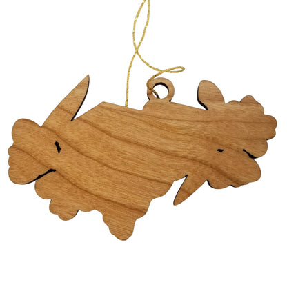 Wholesale South Carolina Wood Ornament -  SC State Shape with State Flowers Yellow Jessamine - Handmade Wood Souvenir