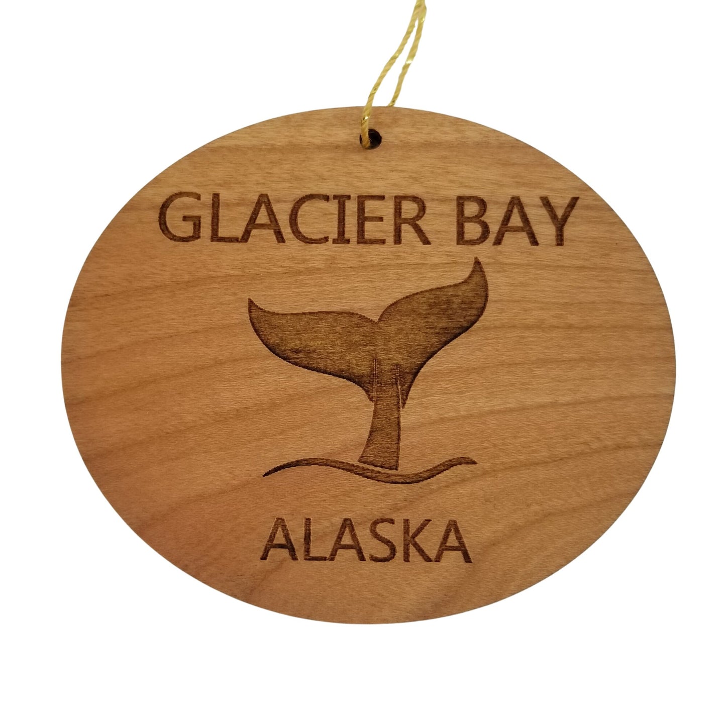 Wholesale Glacier Bay Alaska Ornament - Handmade Wood Souvenir