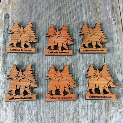 Wholesale Bear Tree Wood Magnet Souvenir Custom Namedrop #M4002W