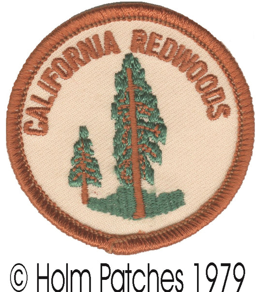 CALIFORNIA REDWOODS souvenir embroidered patch