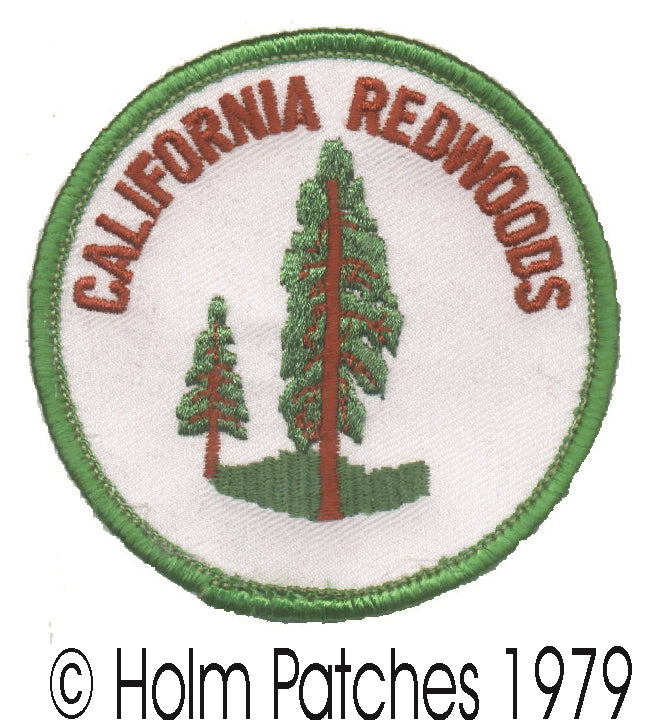 CALIFORNIA REDWOODS souvenir embroidered patch