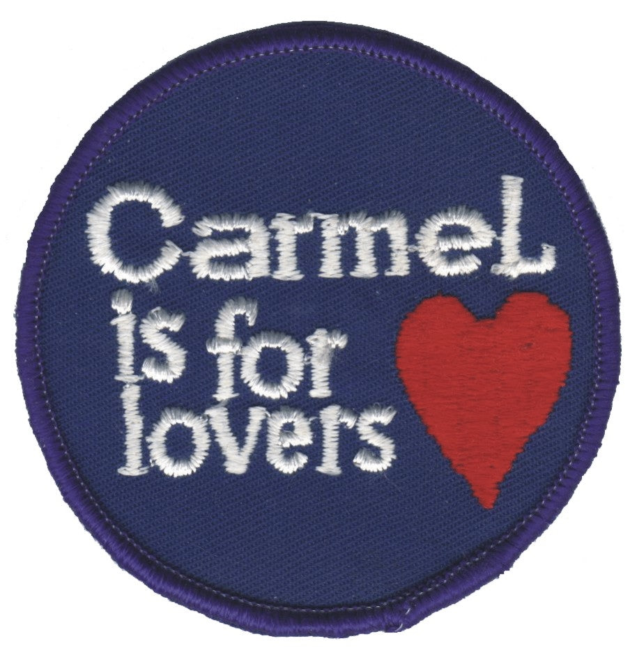 CARMEL IS FOR LOVERS souvenir embroidered patch