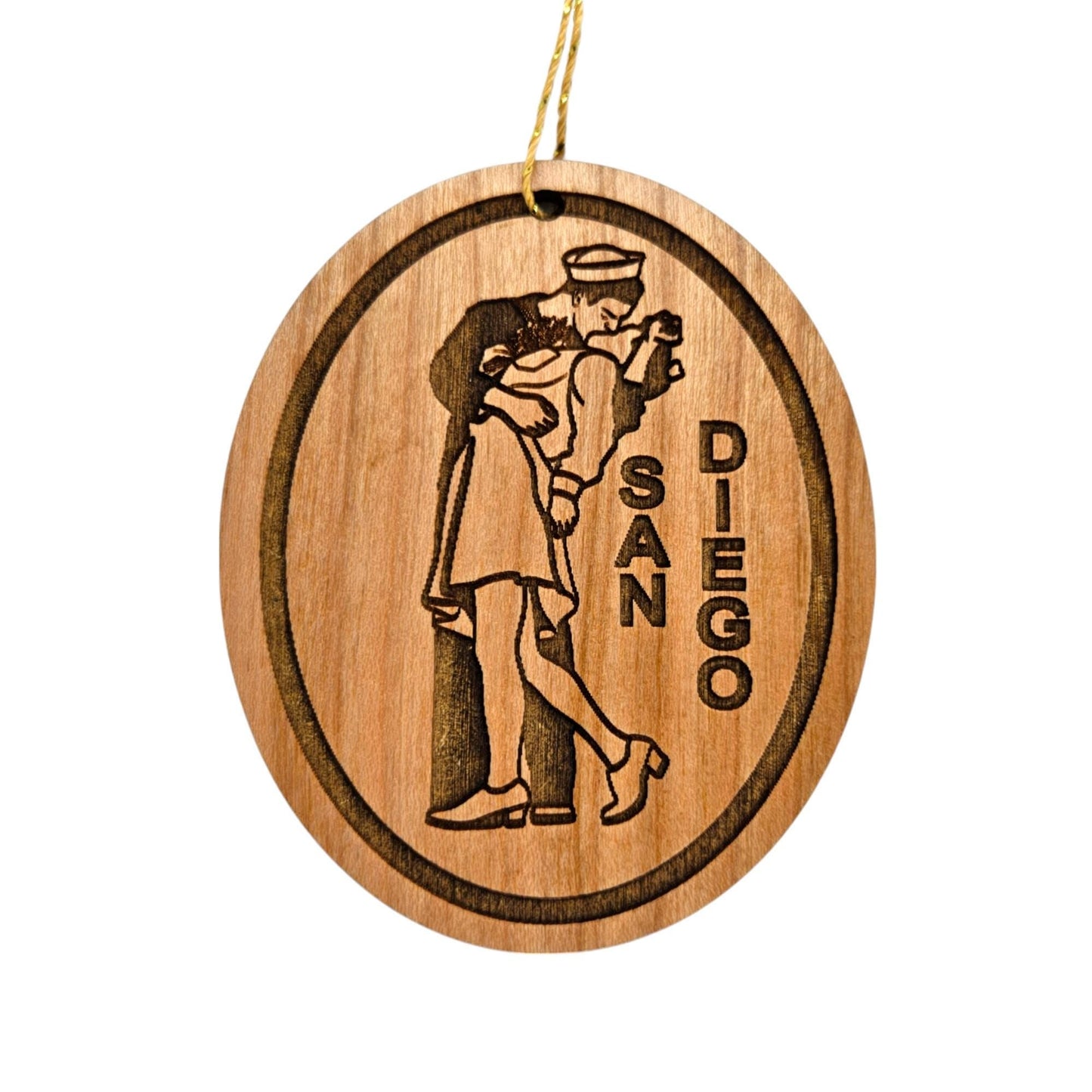 Wholesale San Diego Nurse and Sailor Kissing Ornament Made in USA Souvenir