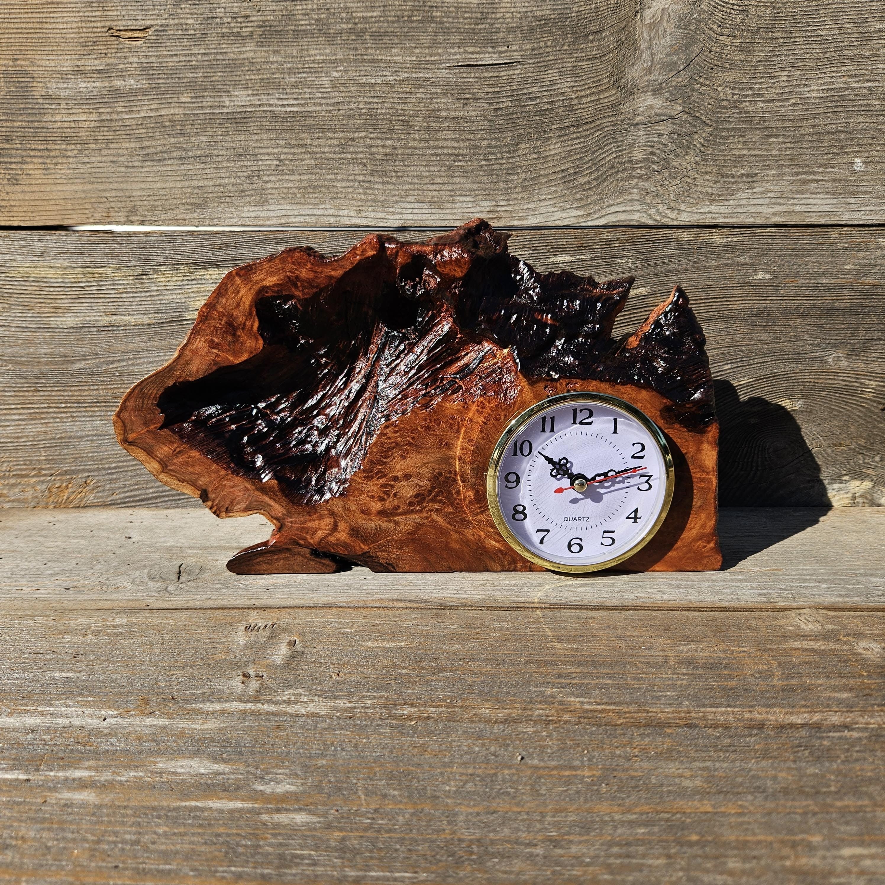 Vintage Redwood Burl deals Clock - New Jersey