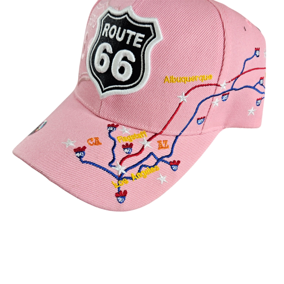 ROUTE 66 PINK Shadow Map Cap -  H1022