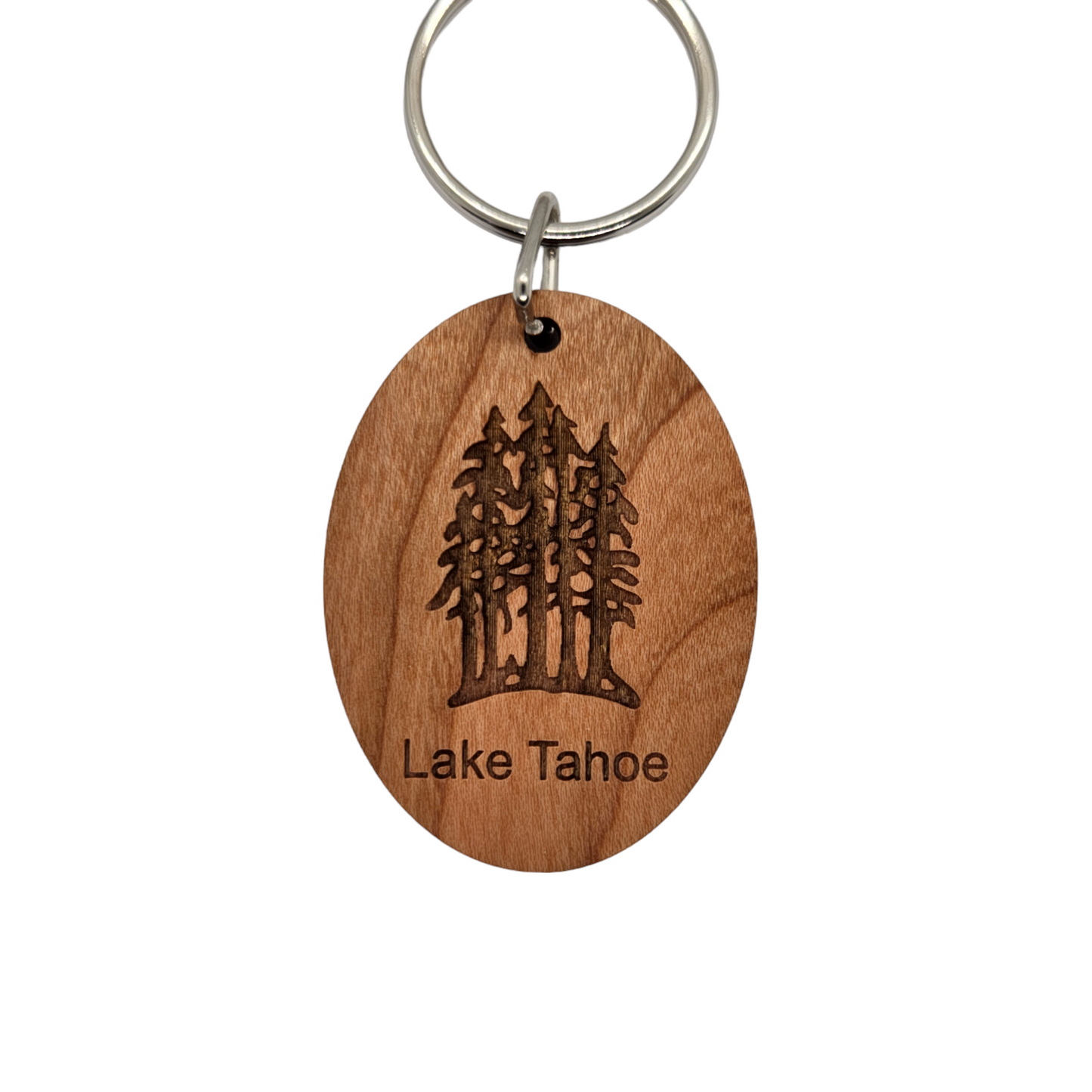 Wholesale Lake Tahoe Multi Trees Forest Keychain Wood Keyring Souvenir