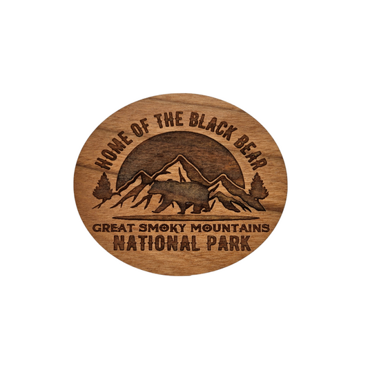 Wholesale Smoky Mountains Bear Home Wood Magnet Souvenir