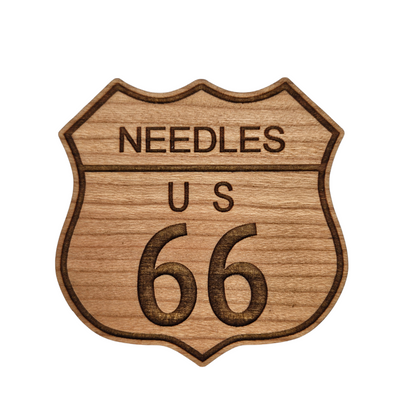 Wholesale Needles US 66 Wood Magnet Souvenir Route 66