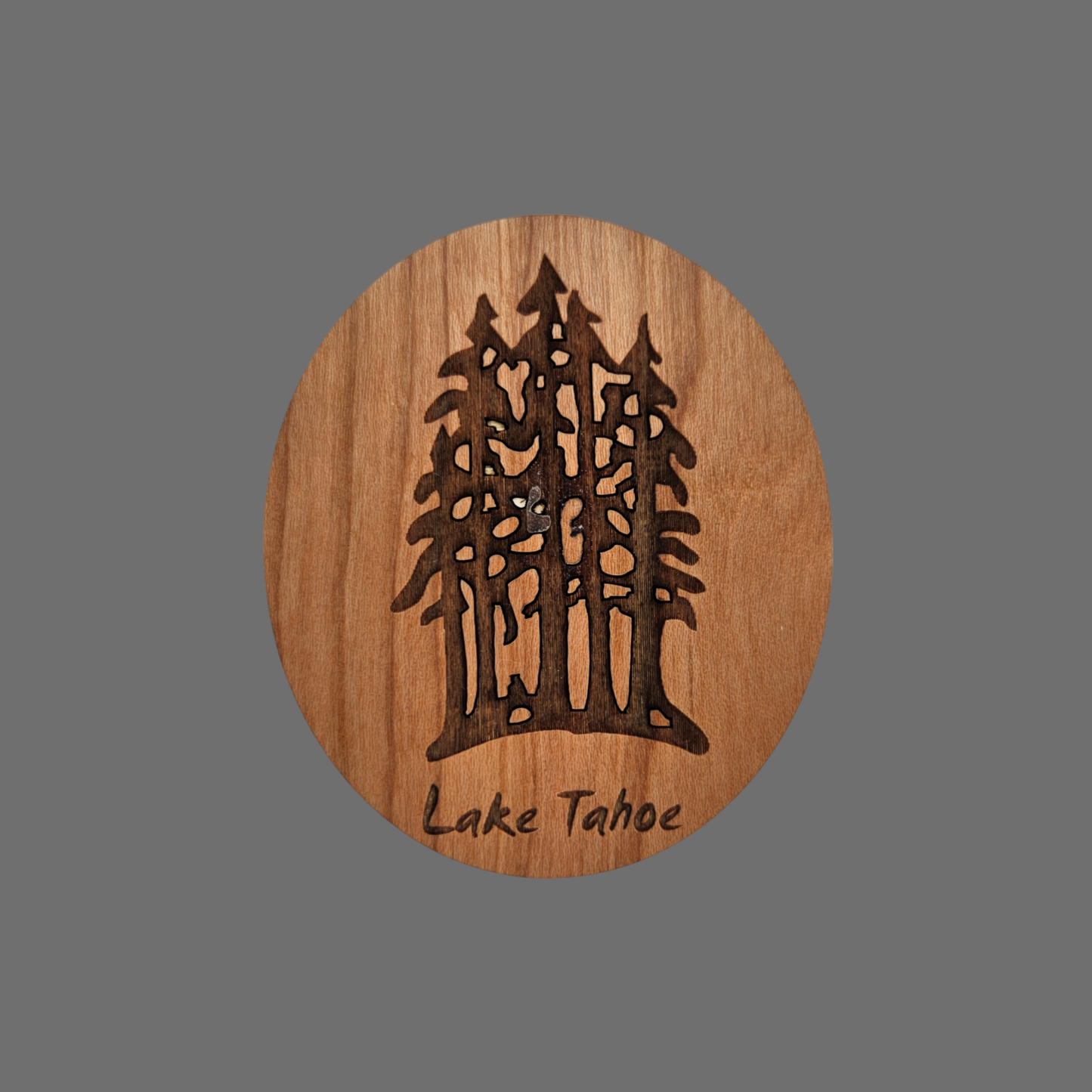 Wholesale Lake Tahoe Multi Trees Magnet Wood Souvenir