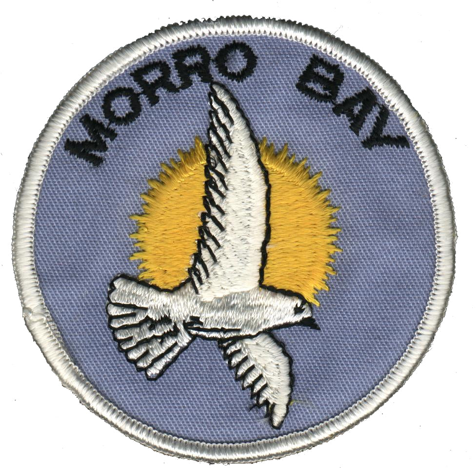 MORRO BAY seagull souvenir embroidered patch