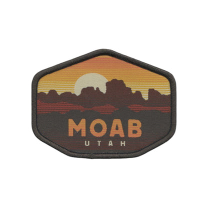 Utah Patch – Moab Utah Souvenir – Travel Iron On Applique CO Patch Embellishment 3" Woven Badge Emblem