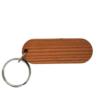 Wholesale Muir Woods Wood Keychain Spellout Souvenir Wood Gift Key Chain - Key Ring - San Francisco CA Redwoods