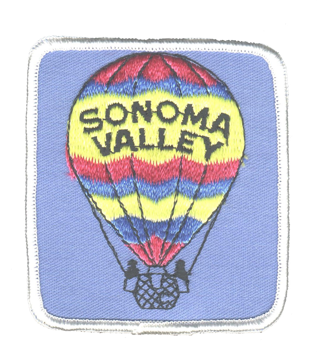 SONOMA VALLEY hot air balloon souvenir embroidered patch