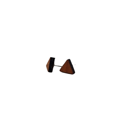 Wholesale Wood Earrings - Triangle Wood Earrings - Stud Earrings - Post Earrings