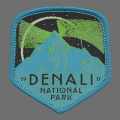 Alaska Patch – AK Denali National Park Souvenir – Travel Iron On Applique CO Patch Embellishment 2.5" Woven Badge Emblem