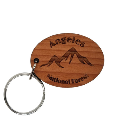 Wholesale Angeles National Forest Keychain Wood Keyring California Souvenir