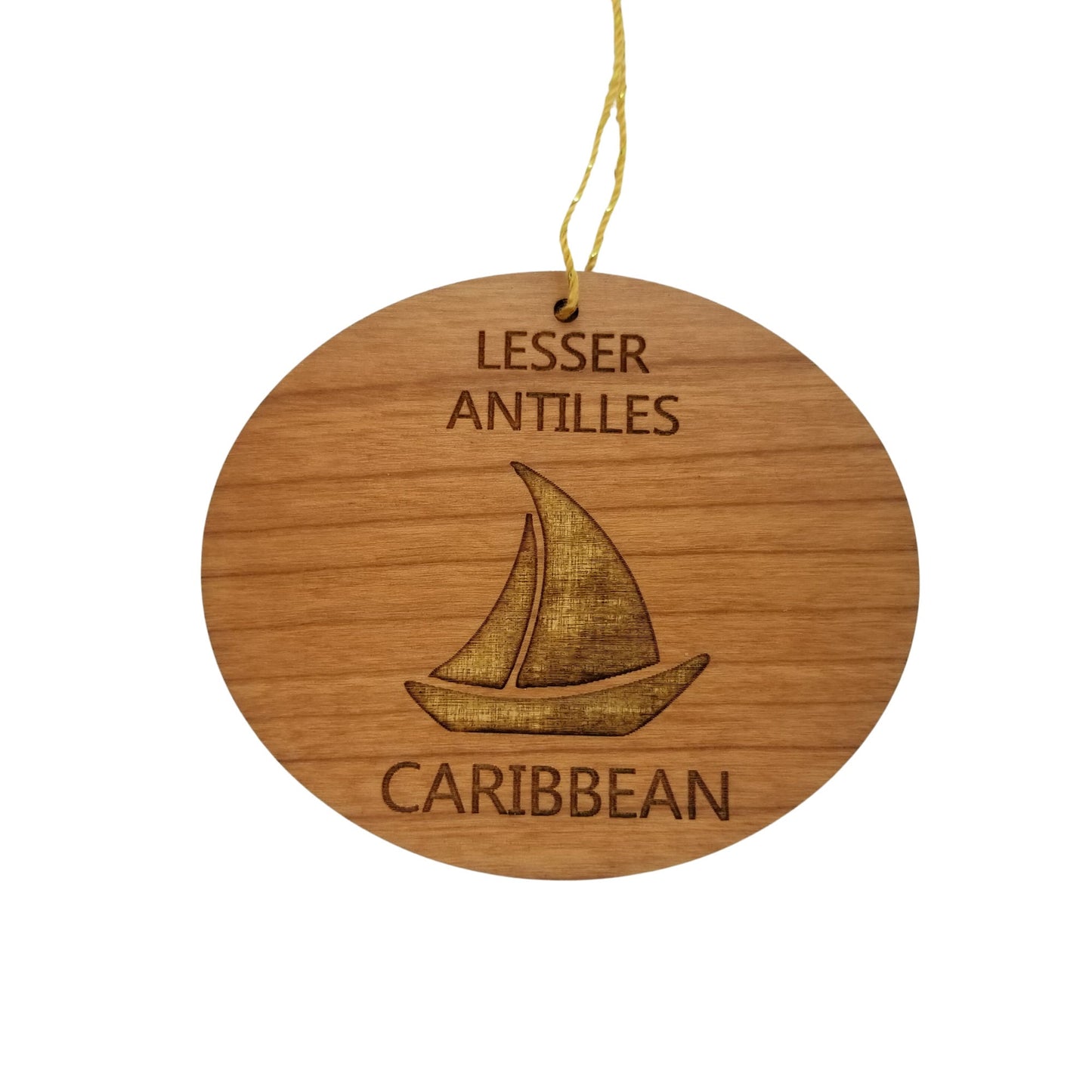 Wholesale Lesser Antilles Caribbean Ornament - Handmade Wood Souvenir