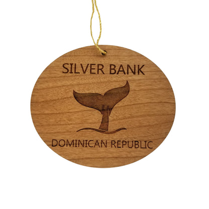 Wholesale Silver Bank Dominican Republic Ornament - Handmade Wood Souvenir