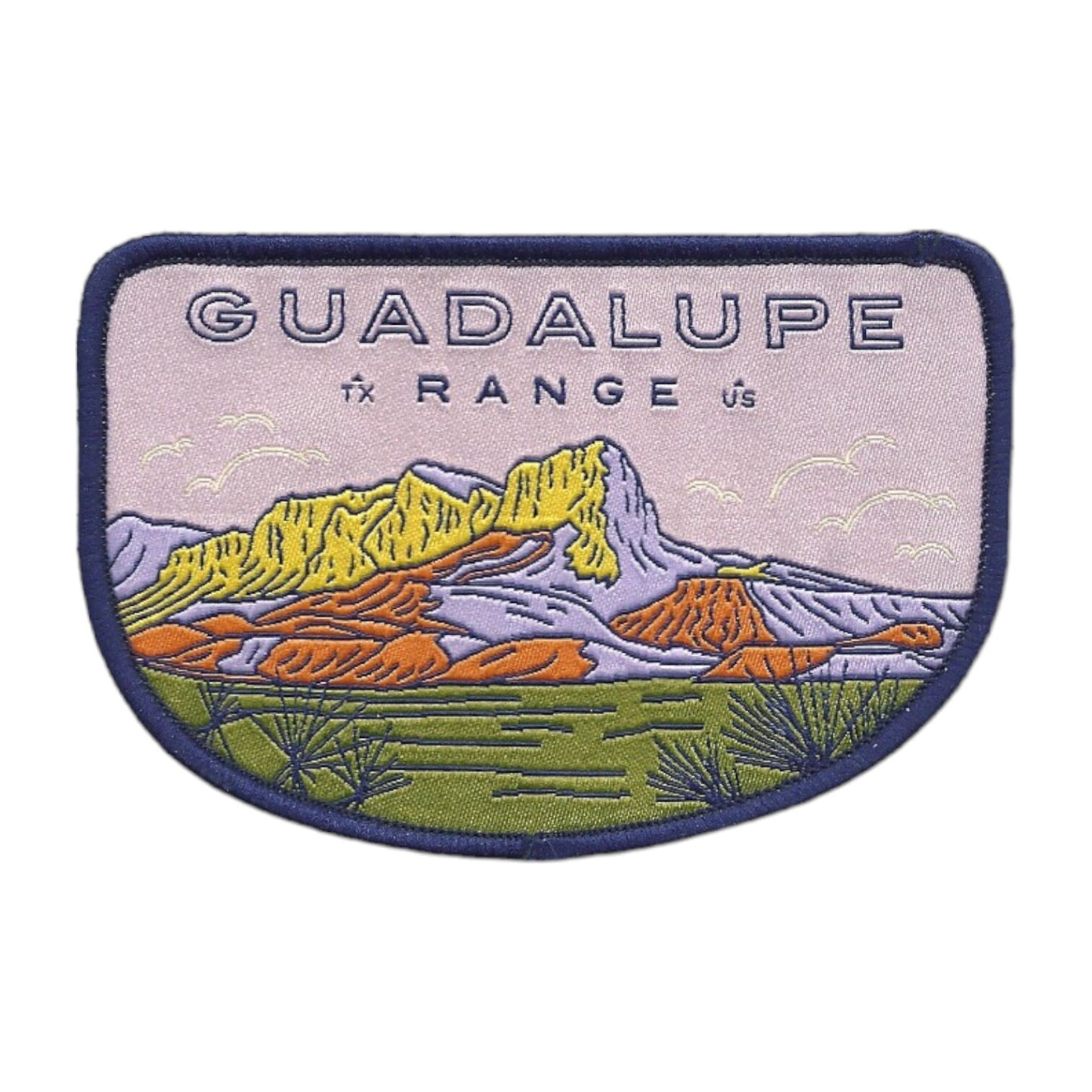 Texas Patch – Guadalupe Range - Travel Patch – Souvenir Patch 3.8" Iron On Sew On Embellishment Applique