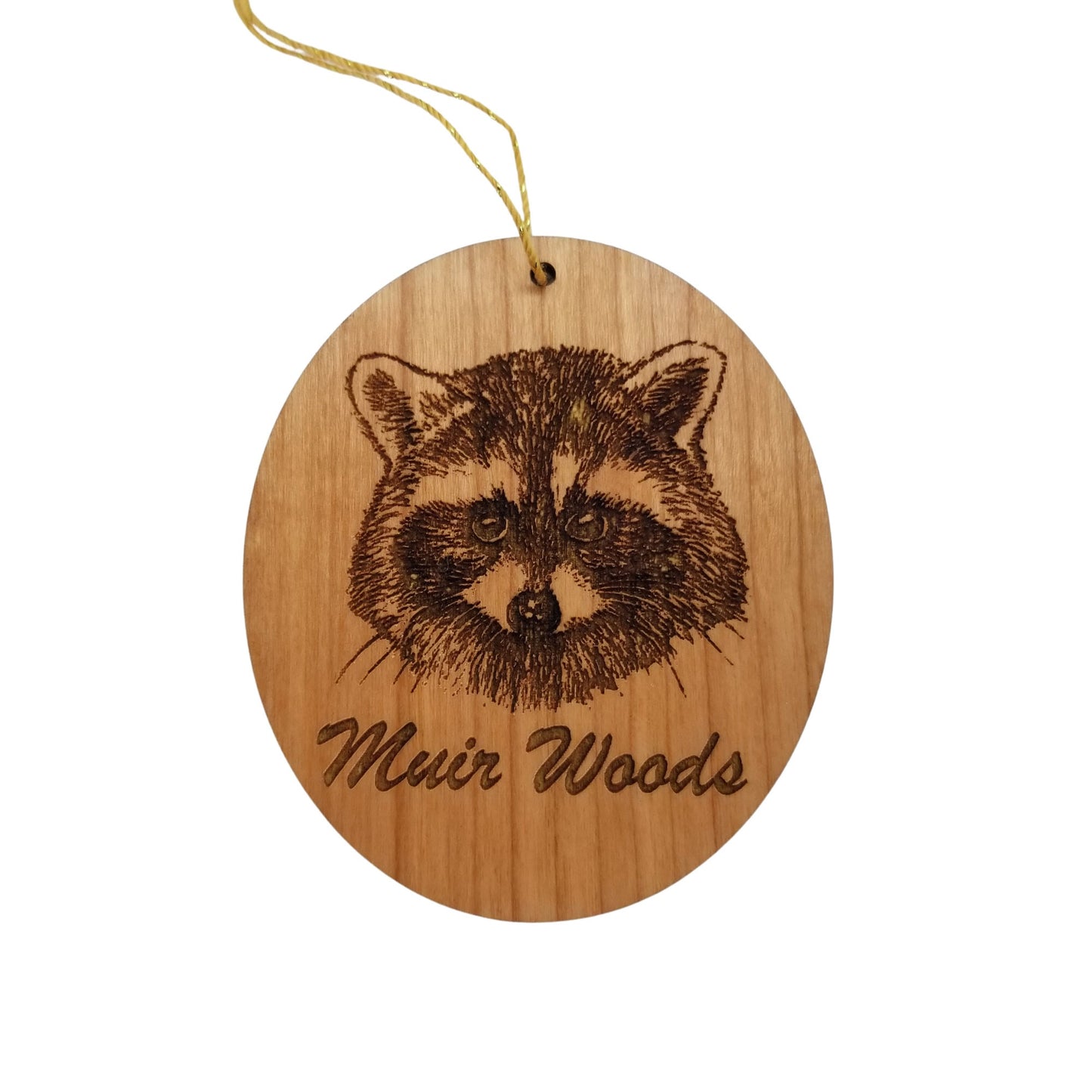 Wholesale Muir Woods National Park Ornament - Raccoon Face Handmade Wood Souvenir