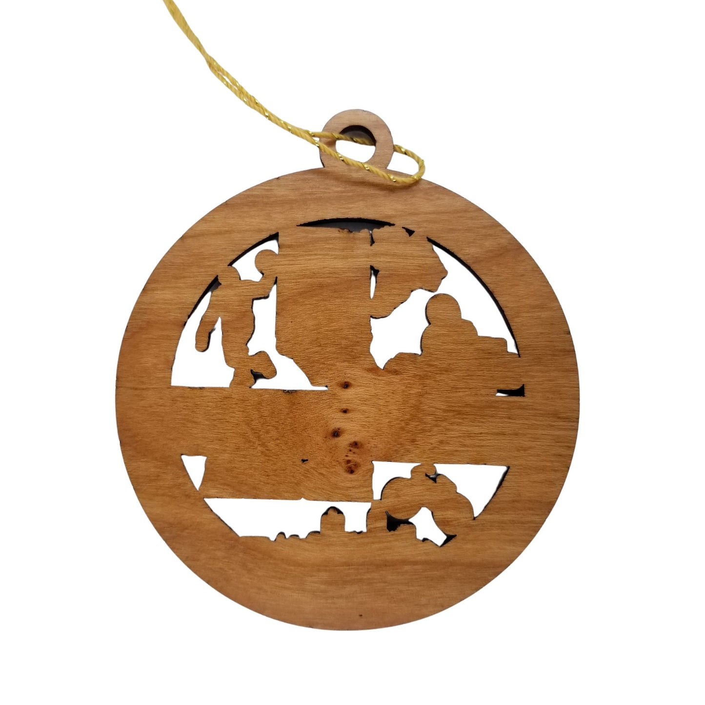 Wholesale Indiana Wood Ornament - IN Souvenir - Handmade