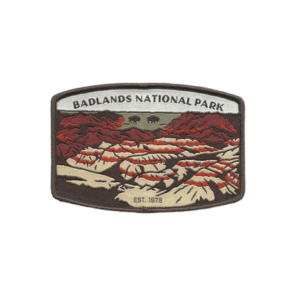 South Dakota Patch – Badlands National Park - Travel Patch – Souvenir Patch 3.75" Iron On Sew On Embellishment Applique