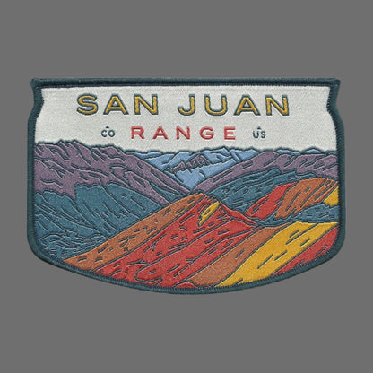 Colorado Patch – CO San Juan Range - Travel Patch – Souvenir Patch 3.75" Iron On Sew On Embellishment Applique