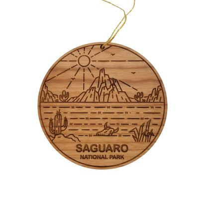 Wholesale Arizona Ornament - AZ Saguaro National Park - Handmade Wood Souvenir