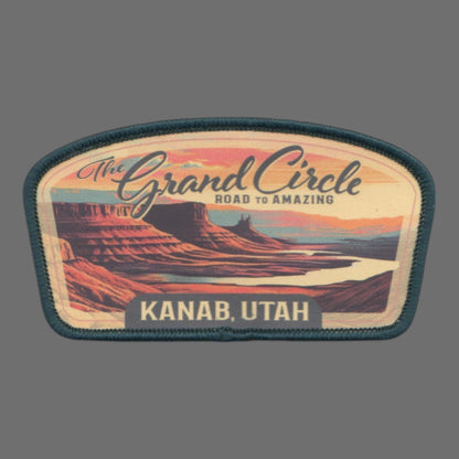 Utah Patch – Kanab Utah Grand Circle Travel Souvenir Patch 3.5" Iron On Sew On Embellishment