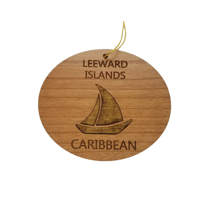 Wholesale Leeward Islands Caribbean Ornament - Handmade Wood Souvenir