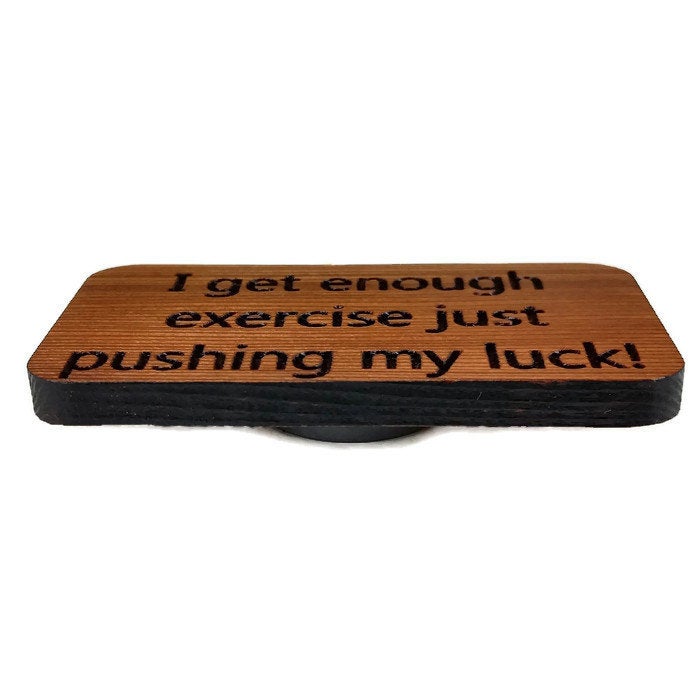 Wholesale Funny Exercise Wood Magnet