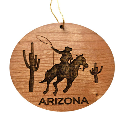 Wholesale Arizona Ornament - Cowboy Cactus Cacti AZ Wood Souvenir