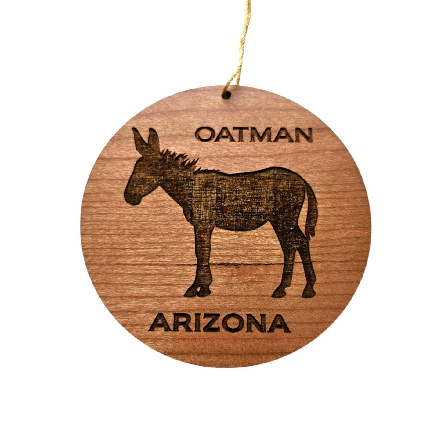 Wholesale Arizona Ornament - Oatman AZ Burro - Wood Souvenir