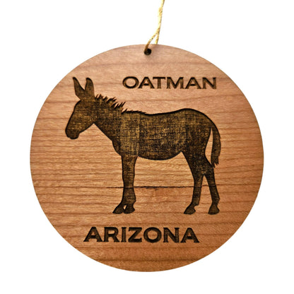 Wholesale Arizona Ornament - Oatman AZ Burro - Wood Souvenir