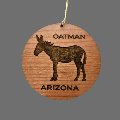 Wholesale Arizona Ornament - Oatman AZ Burro - Wood Souvenir